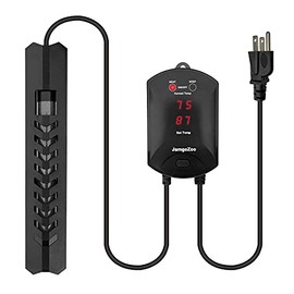 JamgoZoo Aquarium Heater with Thermostat: 100W/200W/300W/500W Fish Tank Heater, 200W Submersible Fresh & Saltwater Heater for Fish Tank with External Temperature Smart LED Display Controller