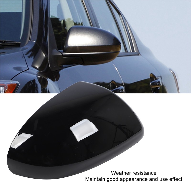 Side Mirror Cover Plastic Weather Resistant Exterior Rearview Mirror Cover