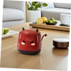 ORFOFE Small Desktop Trash Can with Lid Cute Demon Mini