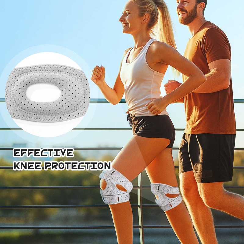 Cofvetia Stabilisation Knee Support Sports, Compressed Knee Support with Patella