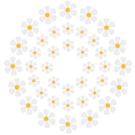 Leumoi 32 Pcs Flower Car Magnet Retro Hippie Refrigerator Flower Magnets Decorations for Car Home Door, 2.17 x 2.17 Inches, 3.94 x 3.94 Inches (Daisy)