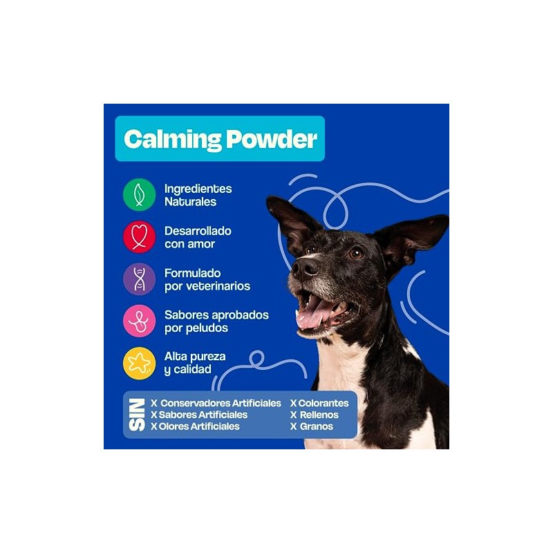 Dogelthy Calming Powder Suplemento Relajante Natural para Perros