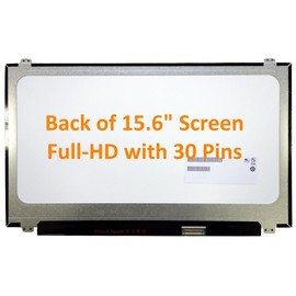 FULLCOM New LCD Replacement Screen 15.6 Inch B156HTN03.8 FHD 1920x1080 30 Pin Matte Compatible with N156HGE-EA1/EAB B156HTN03.4/B156HTN03.5 for Laptop/Display/Screen/LCD Application