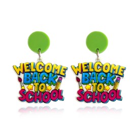 Teacher Appreciation Gifts Women Earrings Back to School Jewelry for Educators Best Teacher Day Graduation Accessories