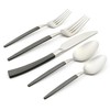 Oneida B1010020Al20 Adjacent Midnight 20 Piece Everyday Flatware Set, Service