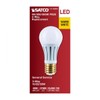 Satco LED Three-Way Lamp, 10/22/33W, Mogul Base, 2700K, White Finish
