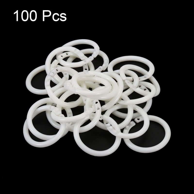 PATIKIL 2.8 cm OD 2 cm ID Loose Leaf Rings,