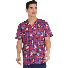 Tooniforms Men Scrubs Top V-Neck TF740, XS, Grumpy Skills