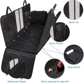 Car Boot Cover | Car Seat Covers for Dogs - Dog Seat Cover Car Boot Protection for Every Car Anti-Slip Lamination – Solid Dog Cover with Side Protection (65'' x 56'' x 20'') - Dog Travel Accessories