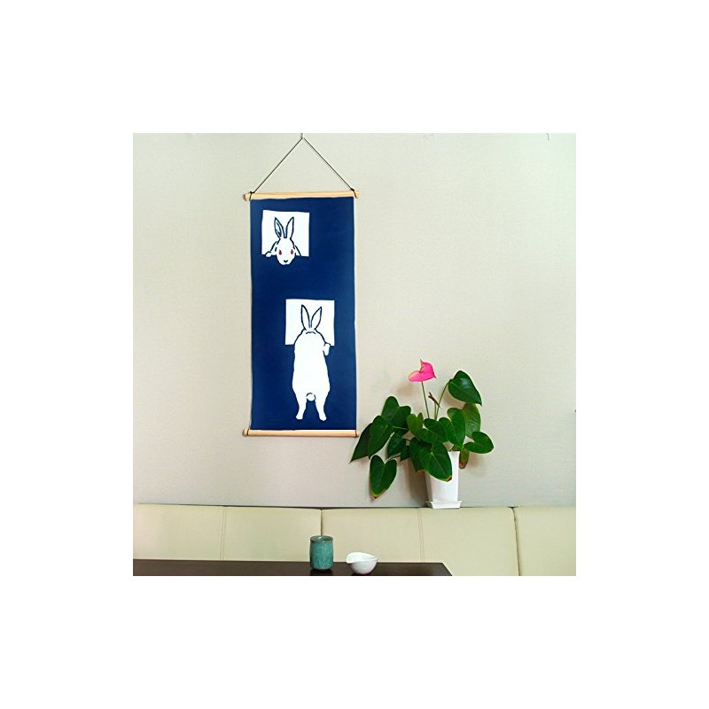 戸田屋商店 梨園染 手ぬぐい のぞき窓 410 紺、白 約37×90cm