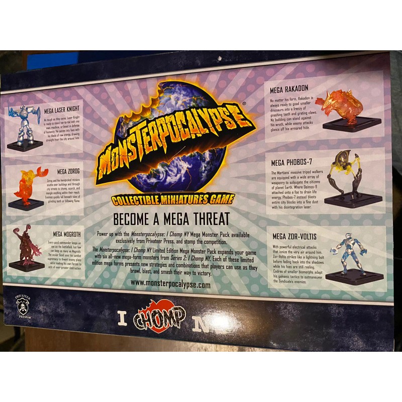 Privateer Monsterpocalypse Series 2 I Chomp Ny Mega Monster 6-Pack
