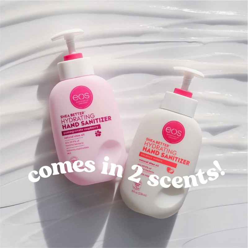 eos Shea Better Hand Sanitizer- Pomegranate Raspberry, Kills 99.9% of