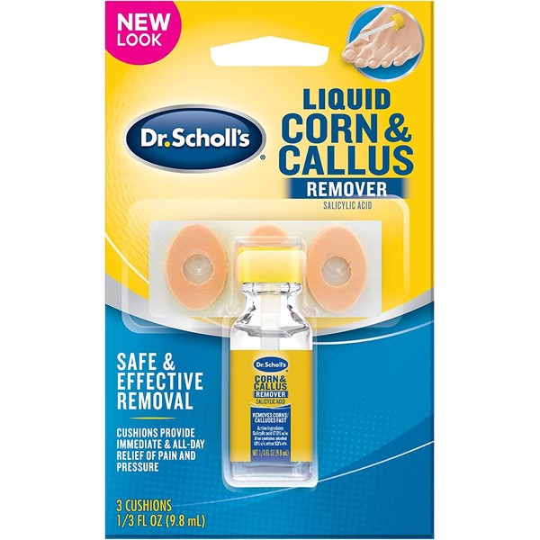 Dr. Scholl's Corn/Callus Remover Liquid 0.33 oz (Pack of 4)