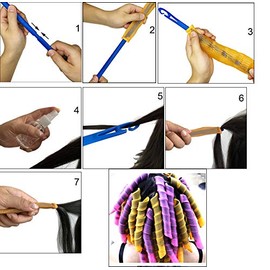 20PCS 45CM Magic Curly Hair Tools Curl DIY Rizadores para el cabello Herramienta espiral Circle Magic Styling Rollers