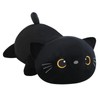 SQEQE Weighted Black Cat Plush, Weighted Black Cat Stuffed Animal,
