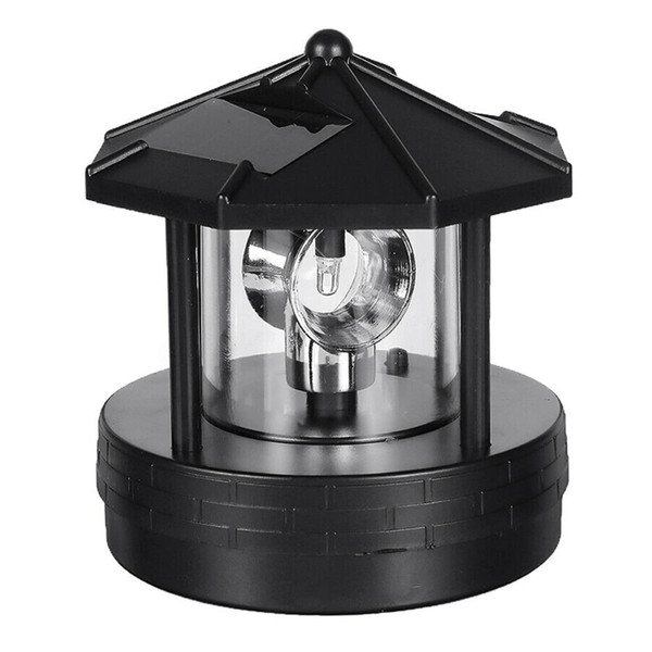 StepOK Solar Beacon Light, Waterproof LED Garden Lighthouse 360 Rotating for Outdoor Garden Yard Lawn Patio