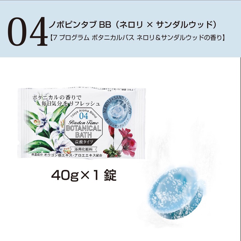 Kiyo N-8934 Pyrethrum Bath Salt, 7 Programs, Botanical Bath, 7