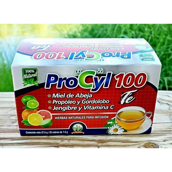 Te Procyl 100 Tea ✅ Winter Herb Infusion 25 bags 0.052 oz each By Plantimex