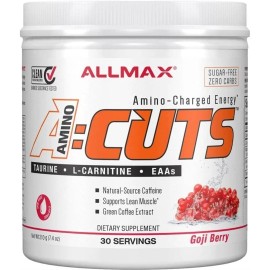 Suplemento en polvo Allmax AMINOACIDO CAFEINA de AMINO CUTS sabor gogi berry x 210g