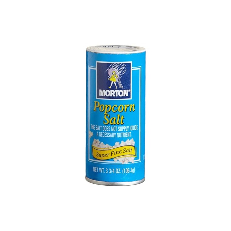 Morton Popcorn Salt, 3.75-Ounce (Pack of 12)