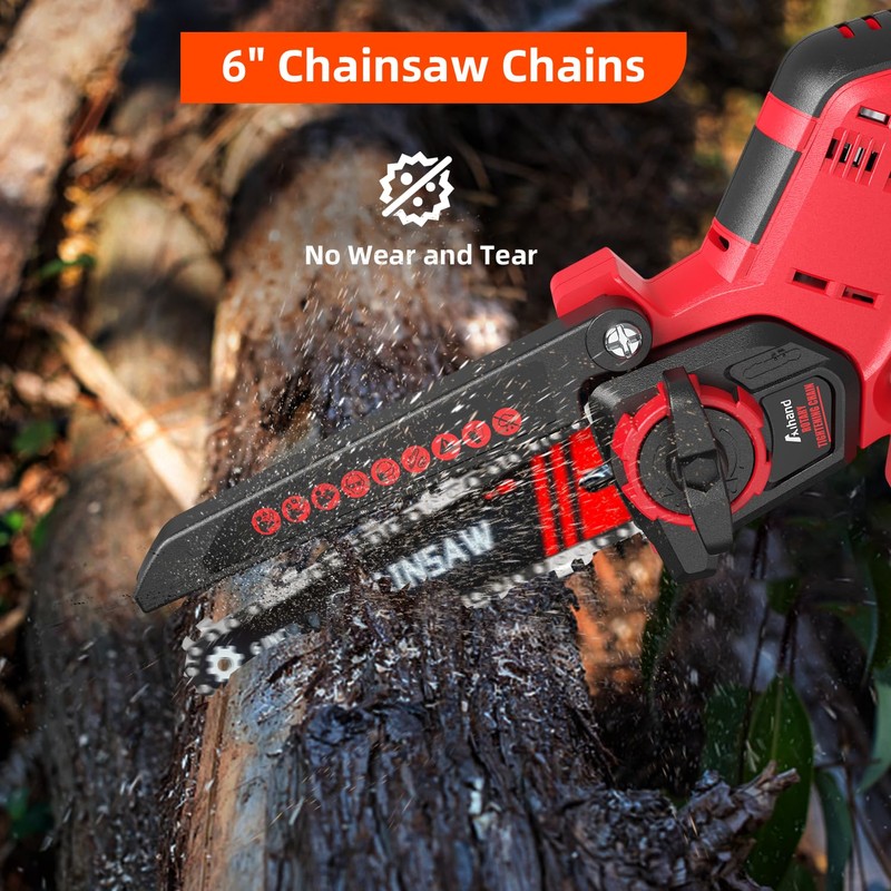 2 Pack 6" Replacement Chains for Supstable Cordless Chainsaw and