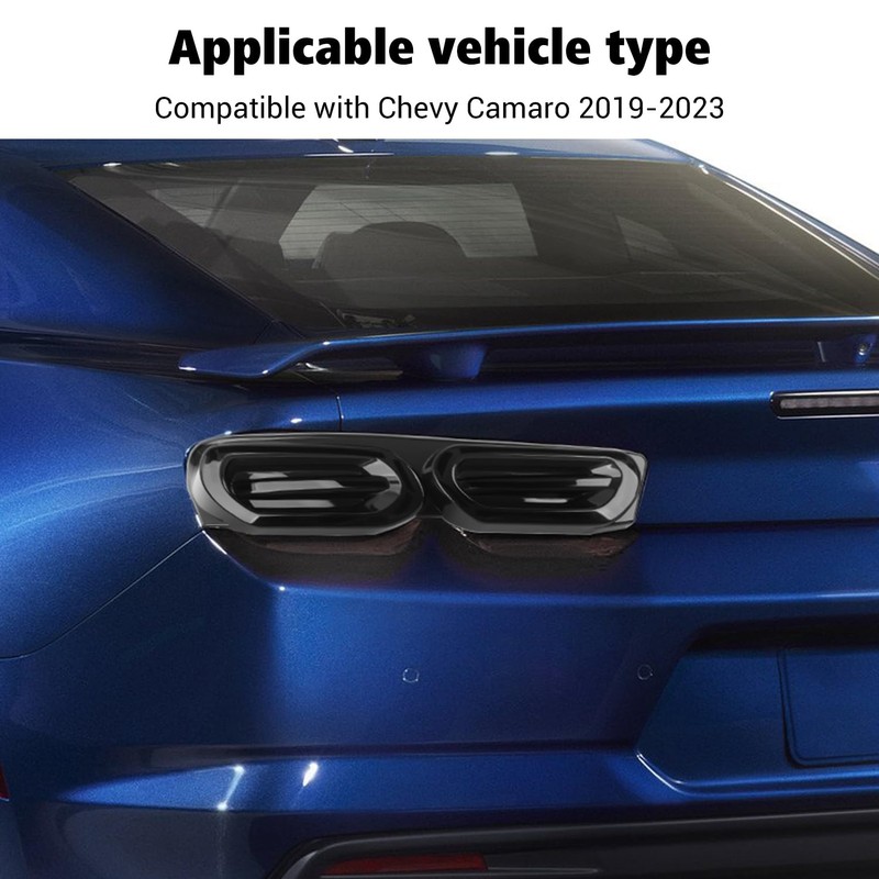 Voodonala for Chevy Camaro 2019+ Rear Tailgate Lamp Cover Smoke