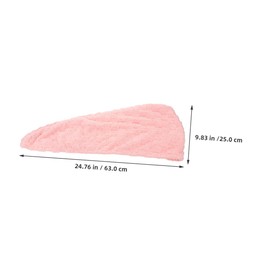 WOONEKY 2pcs Fleece Hair Drying Caps for Women Quick Dry Hair Turban Towels with Non Slip Design Soft Absorbent Wrap for Spa Bathroom Salon Use