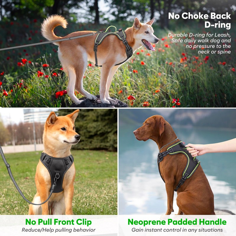 Light Up Dog Harness No Pull LED Dog Harness with