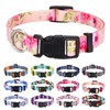 Mihqy Dog Collar with Bohemia Floral Tribal Geometric Patterns -