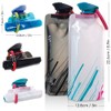 Foldable Water Bottle Set of 3, Maxin Flexible Foldable Reusable