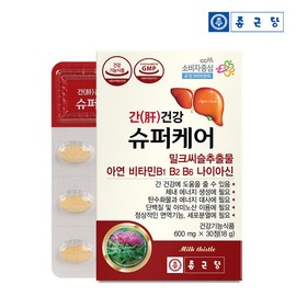 Chong Kun Dang [On Sale] Chong Kun Dang Liver Health Super Care Milk Thistle 30 tablets, 6 boxes (6 months supply) / 종근당 [온세일]종근당 간건강 슈퍼케어 밀크씨슬 30정 6박스(6개월분)