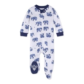 Burt's Bees Baby Burt's Bees Baby Sleep and Play PJs, 100% Organic Cotton One-Piece Zip Front Romper Jumpsuit Pajamas