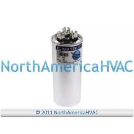 Fits Rheem Ruud ClimaTek Capcitor Dual Round Replaces Rheem Ruud 43-101665-14 43-25133-07