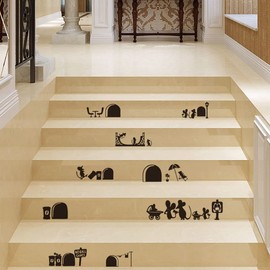 Fujitoya Wall Sticker Mouse Pattern Super Cute Simple 3D Wall Sticker