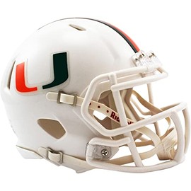 NCAA Miami Hurricanes Speed Mini Helmet