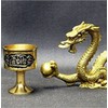 YISHUI Feng Shui Fengshui Copper Water Cup Small Dragon Good