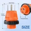 Nilight 50 Amp to 30 Amp RV Power Adapter Twist