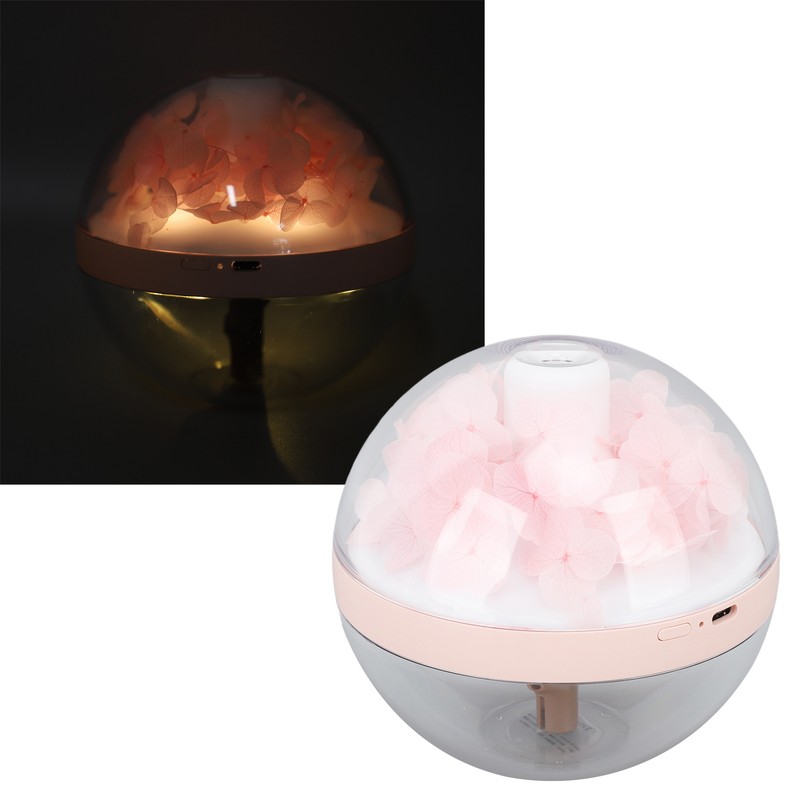Essential Oil Diffuser Mini LED 270ml Pink Eternal Flower Aroma