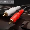 PEA 2-Pack 3.5mm to RCA Stereo Audio Cable Adapter,3.5mm Female