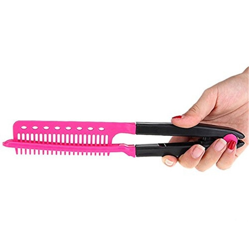 DIY Salon Hair Brush Combs Hairdressing Styling Hair Straightener V