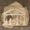 10x Wooden Nativity Manger Scene Craft Shape 3mm Ply Stable