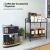 BOKIOVIN Coffee Station Organizer Cabinet, Coffee Bar Accessories Organizer for