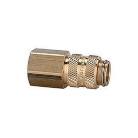 Riegler 107129 Quick Release Coupling I.D. 5, Blank Brass, G 1/4 Female