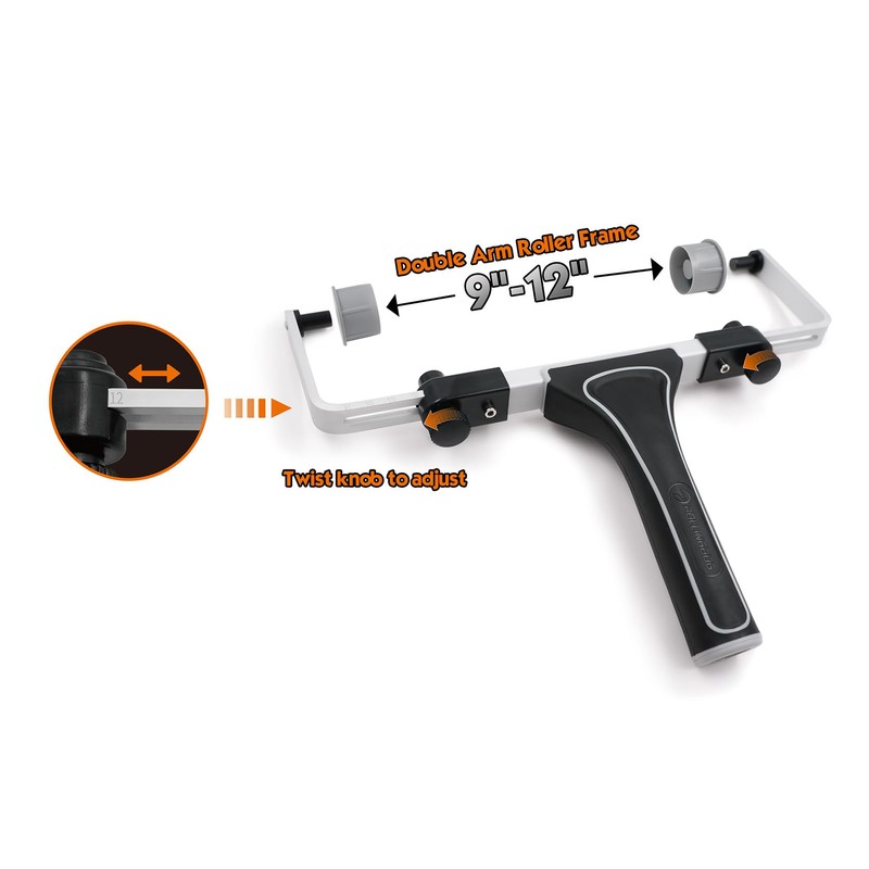 ROLLINGDOG 12 Inch Paint Roller Kit - 7 PC Complete