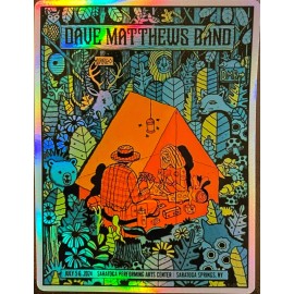 DAVE MATTHEWS BAND SARATOGA NY STICKER/POSTER FOIL