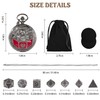 Banloga Mini DND Dice Set, 7 Pcs Metal Dice Set