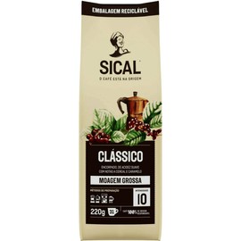 Sical Classico Coarse Ground Coffee - 220 grams / 7.7oz - For French Press