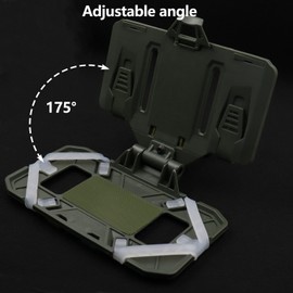 LThyzszb Tactical Plate Carrier Phone Mount Airsoft Vest Phone Holder Universal Phone Chest Mount for Screen Size 4.7"-6.7" (Army Green)