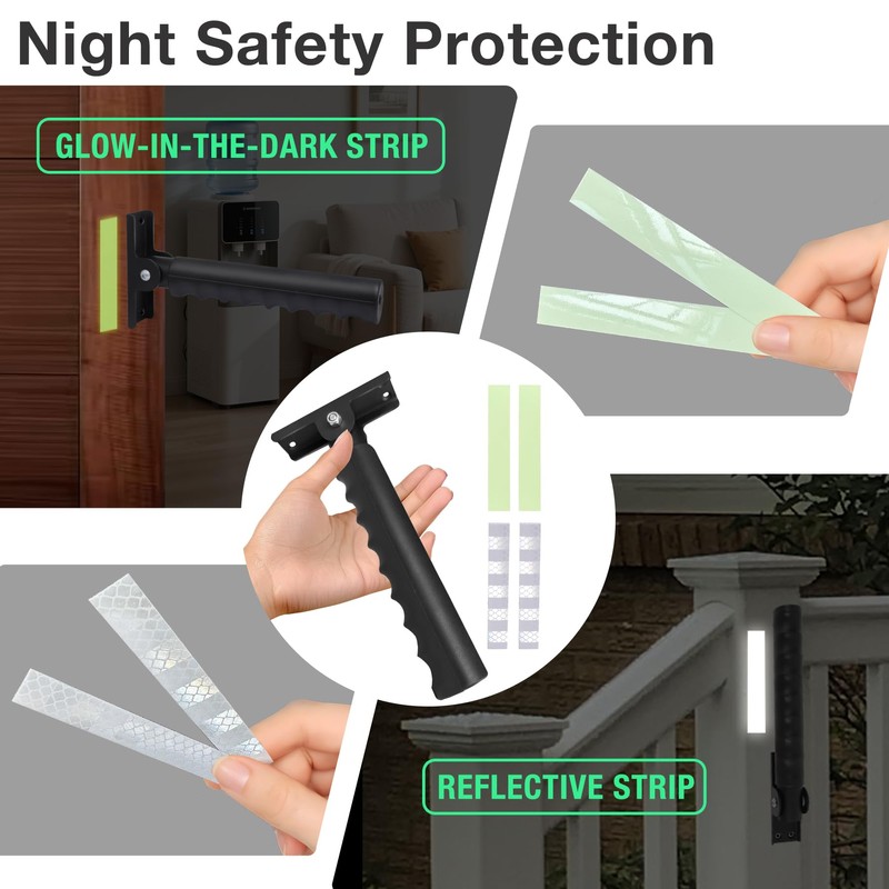 Safety Extended Doorway Flip Assist Handle Grip for Elderly with