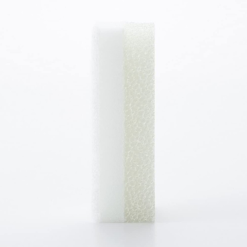 MUJI 38304623 Urethane Foam Three-Layer Bath Sponge, White, Width 2.8
